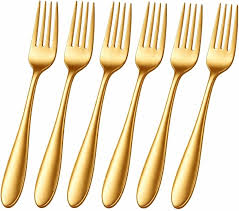 TABLE FORK GOLD 6